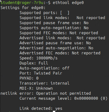 ethtool 额外属性